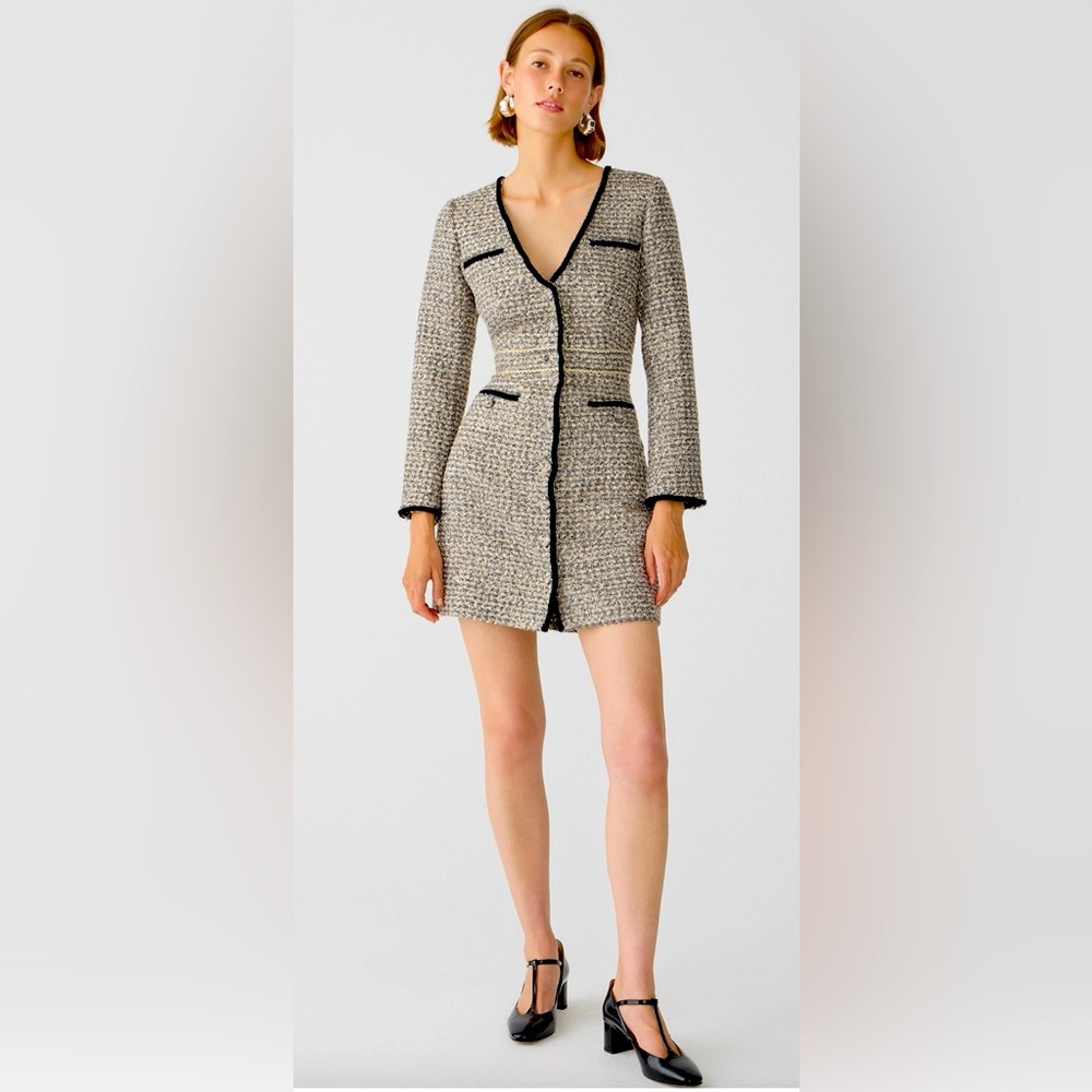 NWT JCrew Collection Lady Dress in Tinsel Size 12